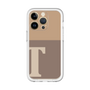 Slim Protection Premium Case［ オリジナル - initial two tone - T brown ］