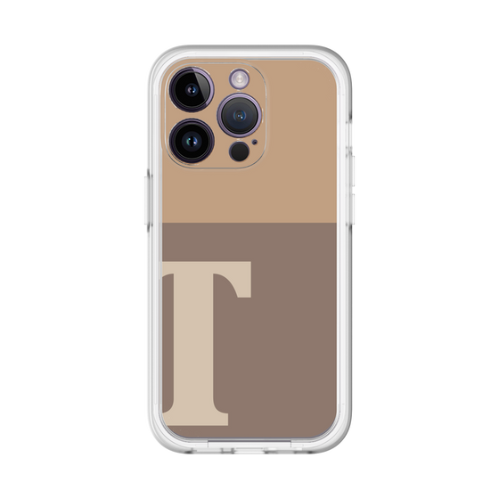 Slim Protection Premium Case［ オリジナル - initial two tone - T brown ］