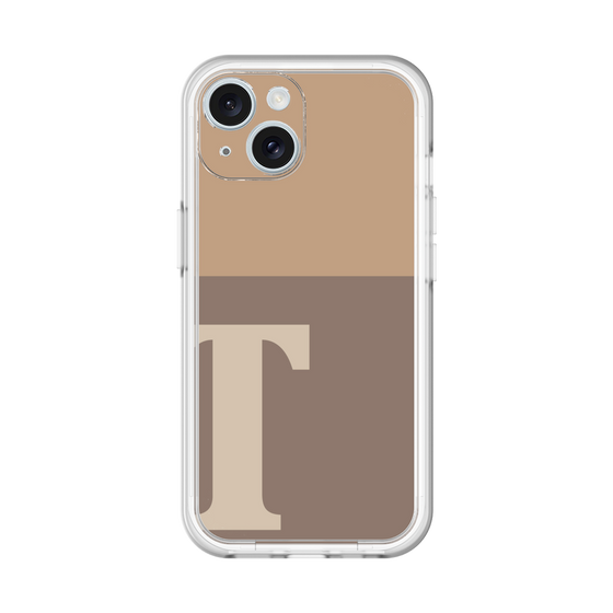 Slim Protection Premium Case［ オリジナル - initial two tone - T brown ］