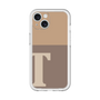 Slim Protection Premium Case［ オリジナル - initial two tone - T brown ］