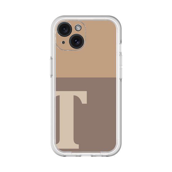 Slim Protection Premium Case［ オリジナル - initial two tone - T brown ］
