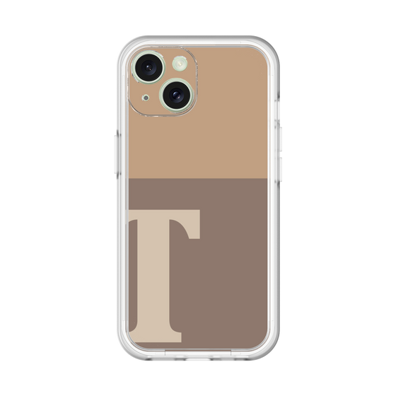 Slim Protection Premium Case［ オリジナル - initial two tone - T brown ］