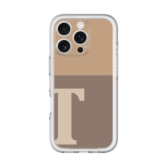 Slim Protection Premium Case［ オリジナル - initial two tone - T brown ］