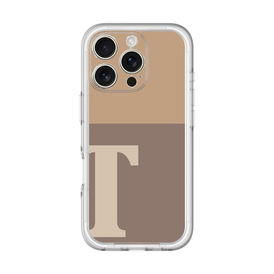 Slim Protection Premium Case［ オリジナル - initial two tone - T brown ］