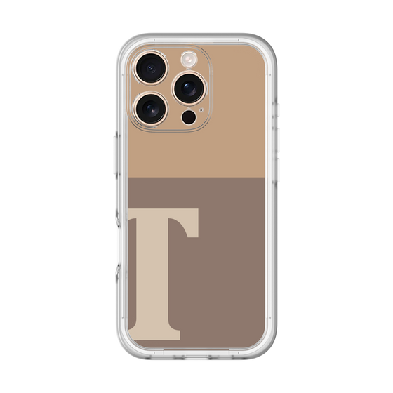 Slim Protection Premium Case［ オリジナル - initial two tone - T brown ］