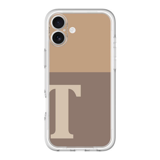 Slim Protection Premium Case［ オリジナル - initial two tone - T brown ］