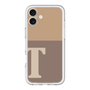 Slim Protection Premium Case［ オリジナル - initial two tone - T brown ］