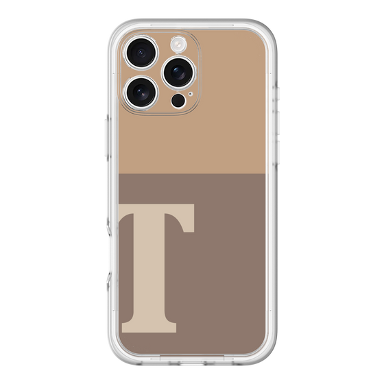 Slim Protection Premium Case［ オリジナル - initial two tone - T brown ］