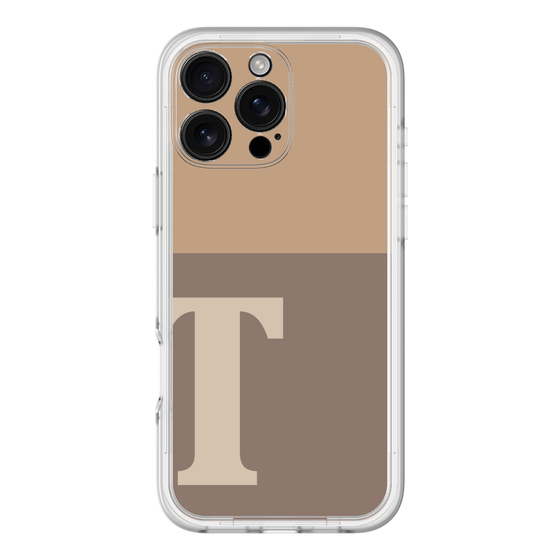 Slim Protection Premium Case［ オリジナル - initial two tone - T brown ］