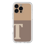 Slim Protection Premium Case［ オリジナル - initial two tone - T brown ］