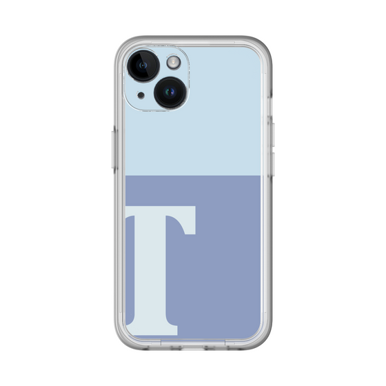Slim Protection Premium Case［ オリジナル - initial two tone - T blue ］