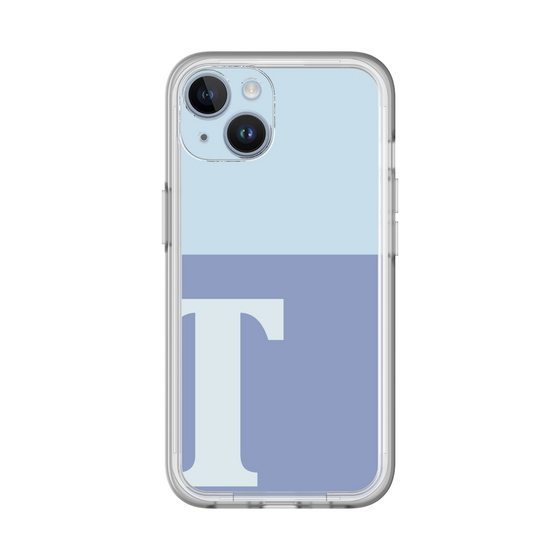 Slim Protection Premium Case［ オリジナル - initial two tone - T blue ］
