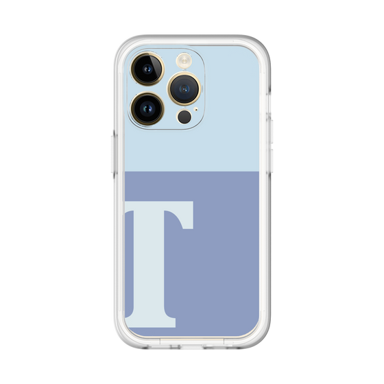 Slim Protection Premium Case［ オリジナル - initial two tone - T blue ］