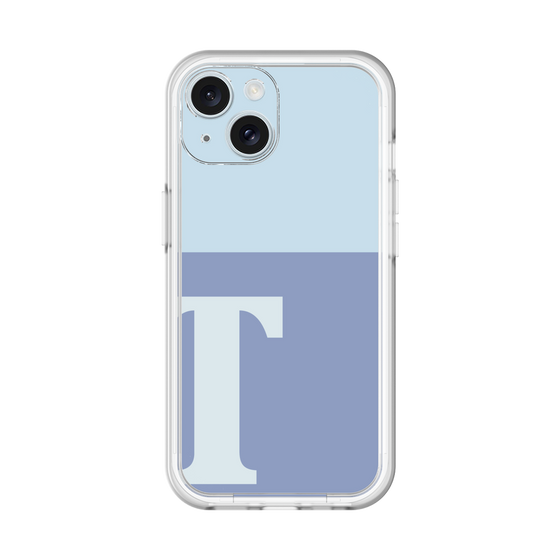 Slim Protection Premium Case［ オリジナル - initial two tone - T blue ］