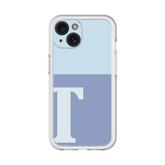 Slim Protection Premium Case［ オリジナル - initial two tone - T blue ］