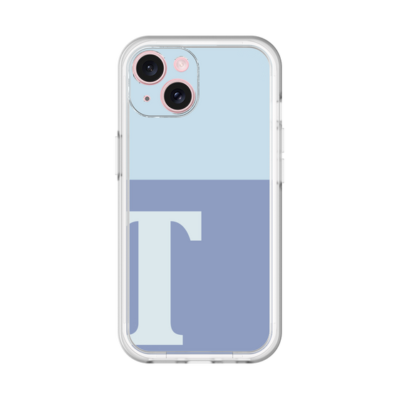Slim Protection Premium Case［ オリジナル - initial two tone - T blue ］