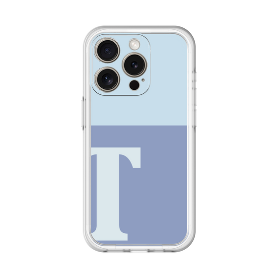 Slim Protection Premium Case［ オリジナル - initial two tone - T blue ］