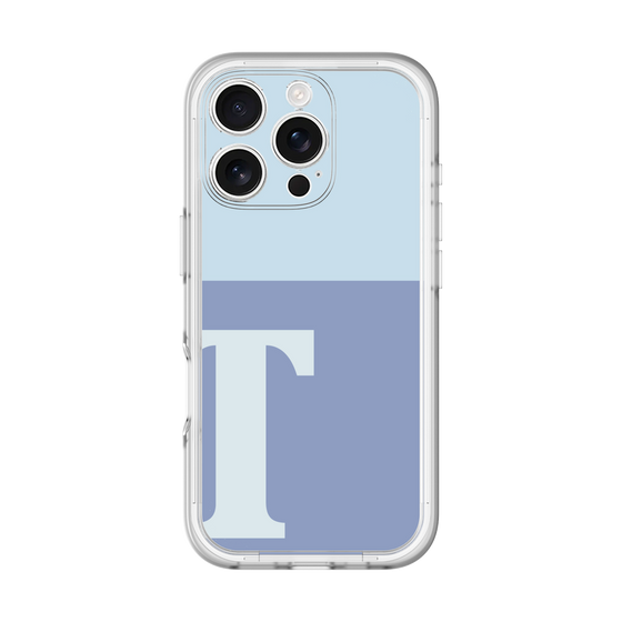Slim Protection Premium Case［ オリジナル - initial two tone - T blue ］
