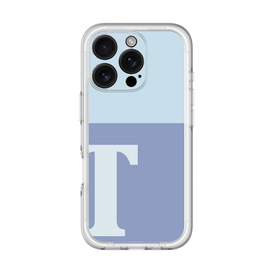 Slim Protection Premium Case［ オリジナル - initial two tone - T blue ］