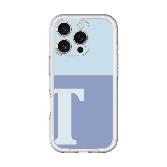 Slim Protection Premium Case［ オリジナル - initial two tone - T blue ］