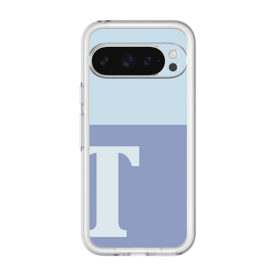 Slim Protection Premium Case［ オリジナル - initial two tone - T blue ］