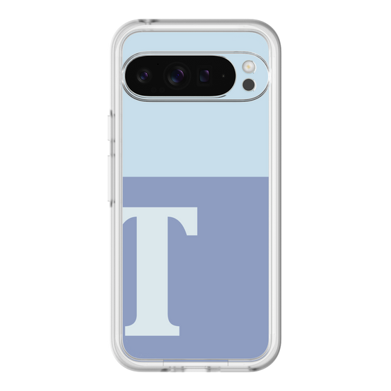 Slim Protection Premium Case［ オリジナル - initial two tone - T blue ］
