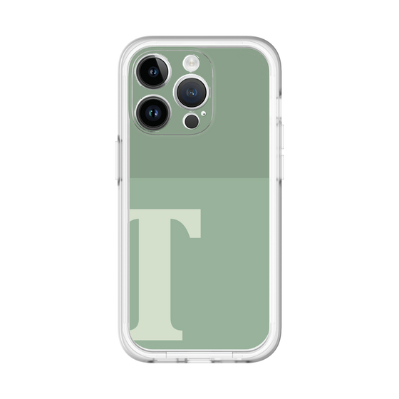 Slim Protection Premium Case［ オリジナル - initial two tone - T green ］