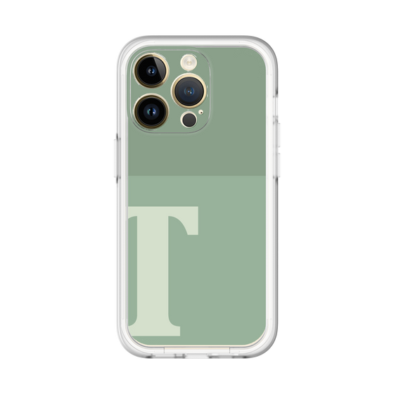 Slim Protection Premium Case［ オリジナル - initial two tone - T green ］