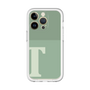 Slim Protection Premium Case［ オリジナル - initial two tone - T green ］