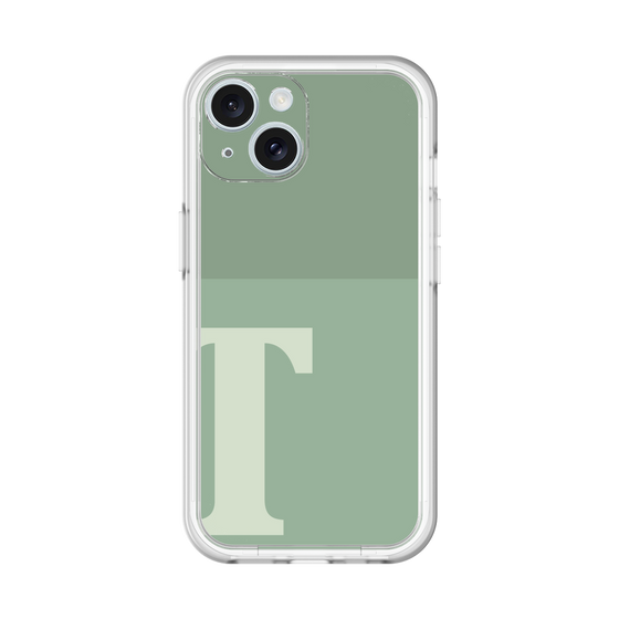 Slim Protection Premium Case［ オリジナル - initial two tone - T green ］