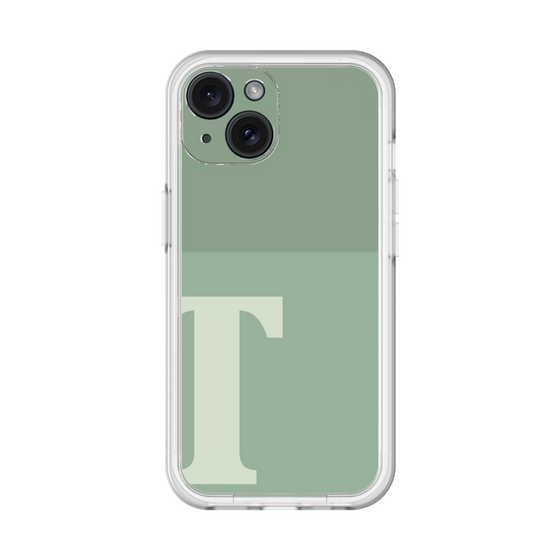 Slim Protection Premium Case［ オリジナル - initial two tone - T green ］