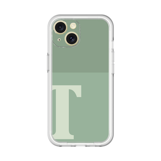 Slim Protection Premium Case［ オリジナル - initial two tone - T green ］