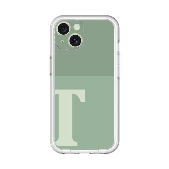 Slim Protection Premium Case［ オリジナル - initial two tone - T green ］