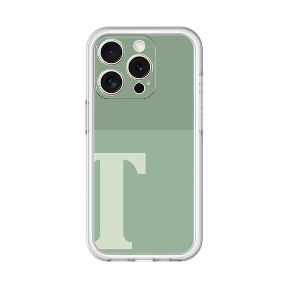 Slim Protection Premium Case［ オリジナル - initial two tone - T green ］