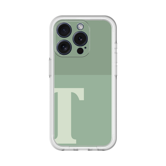 Slim Protection Premium Case［ オリジナル - initial two tone - T green ］