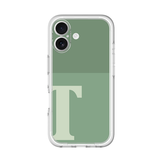 Slim Protection Premium Case［ オリジナル - initial two tone - T green ］
