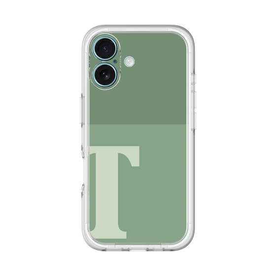 Slim Protection Premium Case［ オリジナル - initial two tone - T green ］