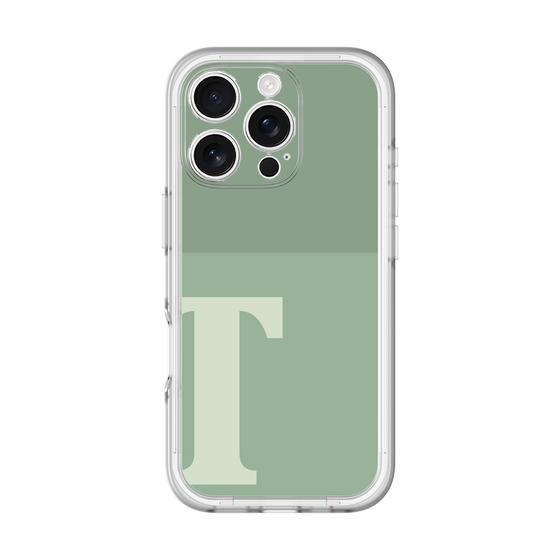Slim Protection Premium Case［ オリジナル - initial two tone - T green ］