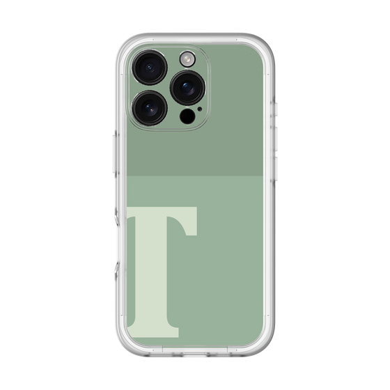 Slim Protection Premium Case［ オリジナル - initial two tone - T green ］