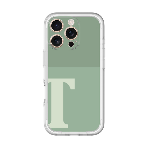 Slim Protection Premium Case［ オリジナル - initial two tone - T green ］