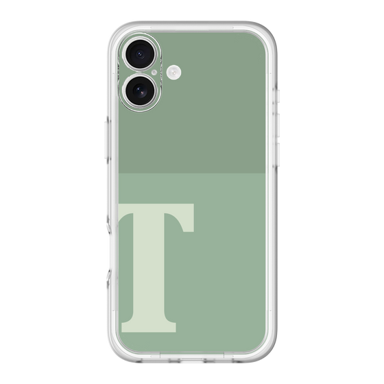 Slim Protection Premium Case［ オリジナル - initial two tone - T green ］