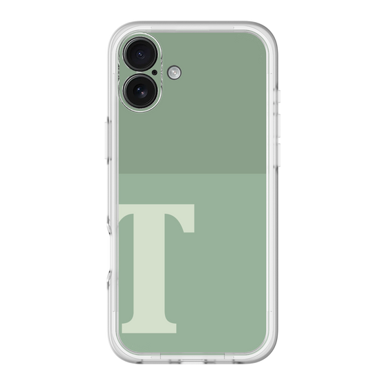Slim Protection Premium Case［ オリジナル - initial two tone - T green ］