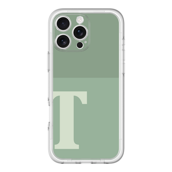 Slim Protection Premium Case［ オリジナル - initial two tone - T green ］