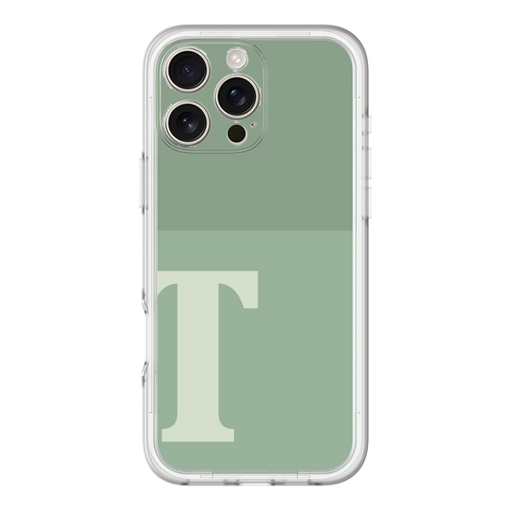 Slim Protection Premium Case［ オリジナル - initial two tone - T green ］
