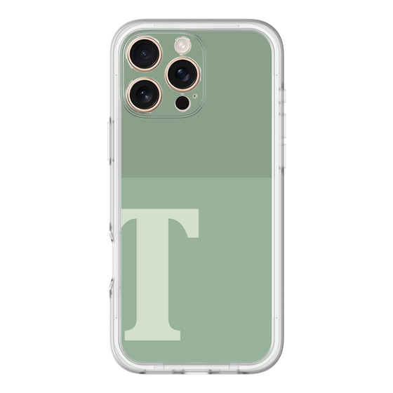 Slim Protection Premium Case［ オリジナル - initial two tone - T green ］