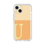 Slim Protection Premium Case［ オリジナル - initial two tone - U orange ］
