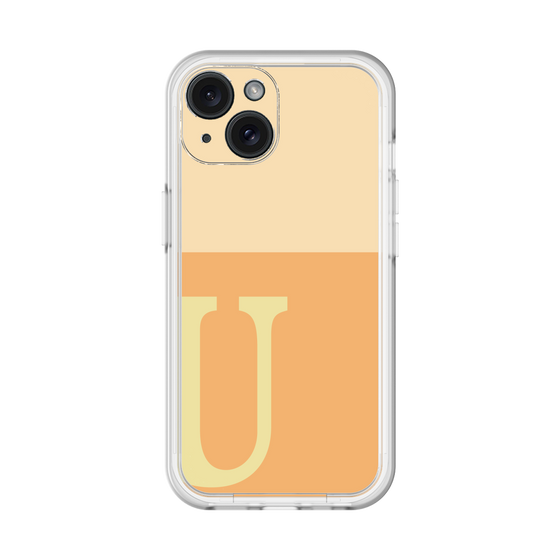 Slim Protection Premium Case［ オリジナル - initial two tone - U orange ］