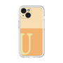 Slim Protection Premium Case［ オリジナル - initial two tone - U orange ］