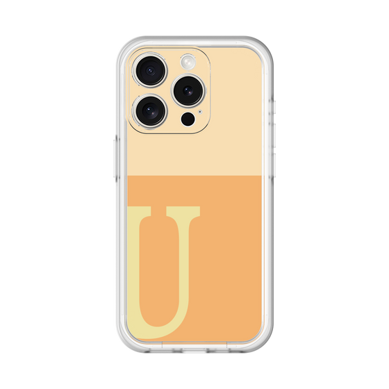 Slim Protection Premium Case［ オリジナル - initial two tone - U orange ］