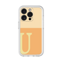 Slim Protection Premium Case［ オリジナル - initial two tone - U orange ］